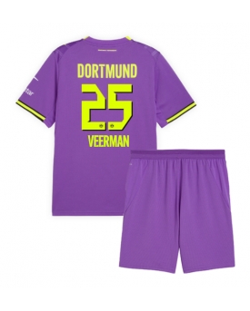 Borussia Dortmund Joey Veerman #25 Maglia Gara Terza Repliche 2026-27 Bambino Maniche Corte Borussia Dortmund Joey Veerman #25 Maglia Gara Terza Repliche 2026-27 Bambino Maniche Corte
